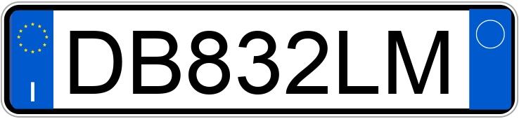 Numer rejestracyjny DB832LM posiada AUDI A3 2a serie