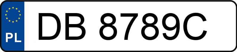 Numer rejestracyjny DB 8789C posiada OPEL MERIVA-A - DB8789C