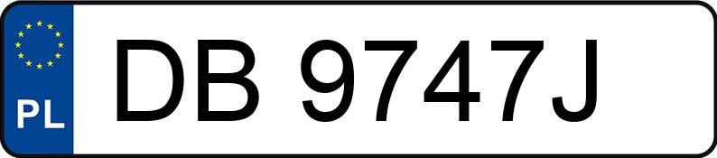 Numer rejestracyjny DB 9747J posiada VOLVO V60 - DB9747J
