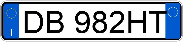 Numer rejestracyjny DB982HT posiada OPEL Agila 1a serie