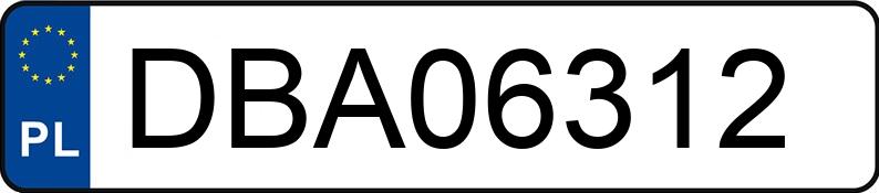 Numer rejestracyjny DBA 06312 posiada RENAULT LAGUNA - DBA06312