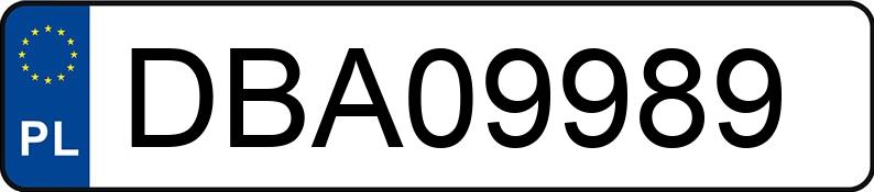 Реєстраційний номер DBA 09989 має NISSAN Interstar 120 dCi MR`06 E4 3.3t L1H1 Basic - DBA09989