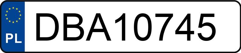 Numer rejestracyjny DBA 10745 posiada VOLKSWAGEN CRAFTER - DBA10745