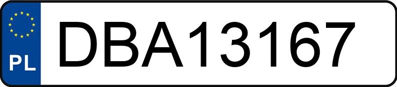 Numer rejestracyjny DBA 13167 posiada SUZUKI SX4 1.6 4WD - DBA13167