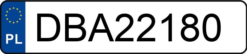 Numer rejestracyjny DBA 22180 posiada FORD FIESTA - DBA22180