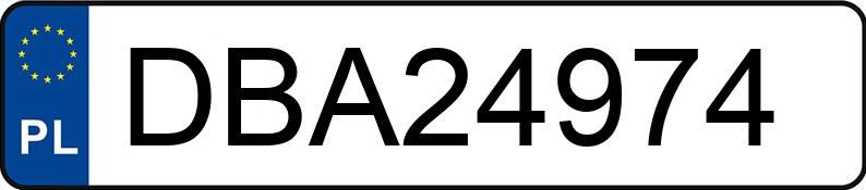 Numer rejestracyjny DBA 24974 posiada ISUZU Trooper FLK 4 