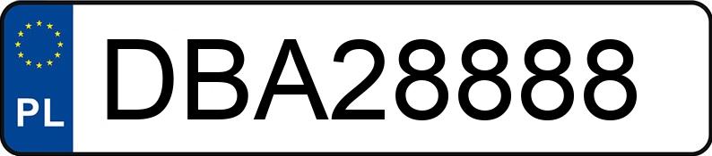 Numer rejestracyjny DBA 28888 posiada BMW Z4 SDRIVE 28I - DBA28888