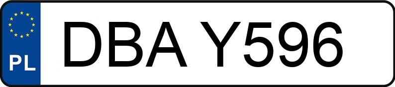 Numer rejestracyjny DBA Y596 posiada MERCEDES-BENZ 190 D 2.0 201 190 D 2.0 201 - DBAY596