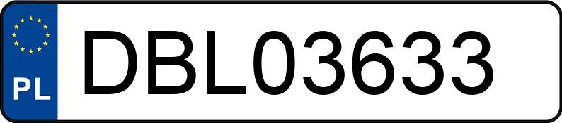 Numer rejestracyjny DBL 03633 posiada VOLKSWAGEN Golf V 1.9 TDi MR`03 E4 GT Sport - DBL03633