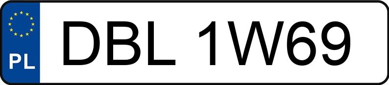 Numer rejestracyjny DBL 1W69 posiada AUDI A3 - DBL1W69 Numer rejestracyjny DBL 1W69 posiada AUDI A3 - DBL1W69