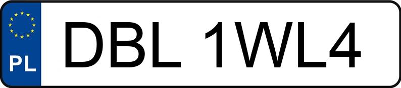 Numer rejestracyjny DBL 1WL4 posiada BMW 320I - DBL1WL4
