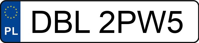 Numer rejestracyjny DBL 2PW5 posiada AUDI A6 - DBL2PW5