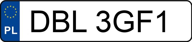 Numer rejestracyjny DBL 3GF1 posiada FORD MONDEO 2.0 - DBL3GF1 Numer rejestracyjny DBL 3GF1 posiada FORD MONDEO 2.0 - DBL3GF1