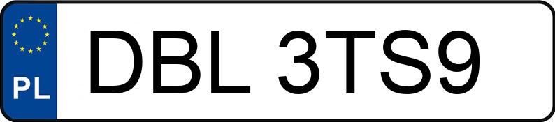 Numer rejestracyjny DBL 3TS9 posiada AUDI A3 1.9 TDI - DBL3TS9