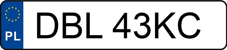 Numer rejestracyjny DBL 43KC posiada FORD ESCORT 1,4 - DBL43KC