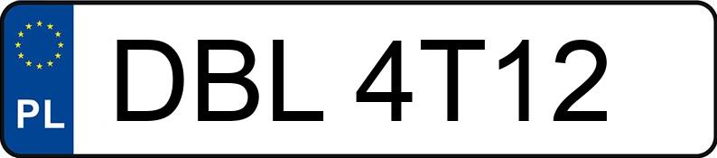 Numer rejestracyjny DBL 4T12 posiada MERCEDES-BENZ A 160 D - DBL4T12 Numer rejestracyjny DBL 4T12 posiada MERCEDES-BENZ A 160 D - DBL4T12