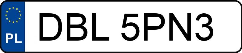 Numer rejestracyjny DBL 5PN3 posiada VOLVO V70 - DBL5PN3