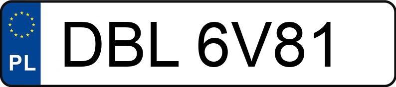 Numer rejestracyjny DBL 6V81 posiada DIEBOLT S354ED - DBL6V81