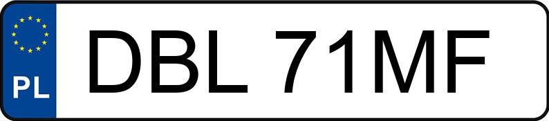 Numer rejestracyjny DBL 71MF posiada SUZUKI Alto 0.8 MPI - DBL71MF