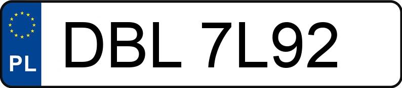 Numer rejestracyjny DBL 7L92 posiada AUDI A4 - DBL7L92
