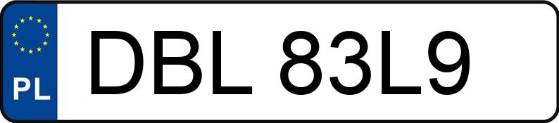 Numer rejestracyjny DBL 83L9 posiada MERCEDES-BENZ SPRINTER 902 - DBL83L9