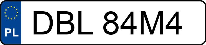Numer rejestracyjny DBL 84M4 posiada BMW 520 I - DBL84M4