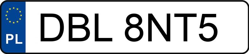 Numer rejestracyjny DBL 8NT5 posiada JEEP RENEGADE - DBL8NT5