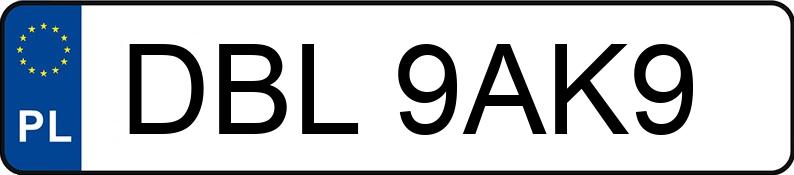 Numer rejestracyjny DBL 9AK9 posiada MINI COOPER - DBL9AK9