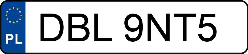 Numer rejestracyjny DBL 9NT5 posiada BMW 523i Touring Kat. MR`95 E39 523i Touring Kat. MR`95 E39 - DBL9NT5