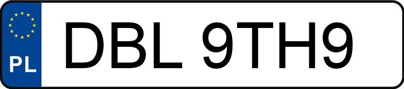 Numer rejestracyjny DBL 9TH9 posiada AUDI A4 LIMOUSINE - DBL9TH9