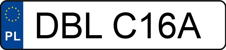 Numer rejestracyjny DBL C16A posiada QJMOTOR SRV 12 U59 - DBLC16A