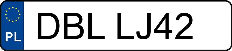 Numer rejestracyjny DBL LJ42 posiada AUDI A4 1.9 TDI - DBLLJ42 Numer rejestracyjny DBL LJ42 posiada AUDI A4 1.9 TDI - DBLLJ42