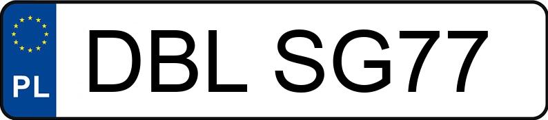 Numer rejestracyjny DBL SG77 posiada VOLKSWAGEN Polo III 1.4 Kat. MR`94 60 - DBLSG77