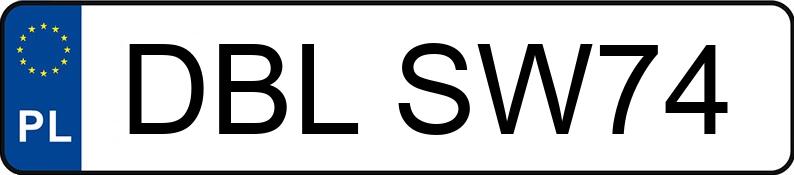 Numer rejestracyjny DBL SW74 posiada BMW 316 I - DBLSW74