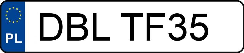 Numer rejestracyjny DBL TF35 posiada AUDI A4 1.6 Kat. B5 A4 1.6 Kat. B5 - DBLTF35