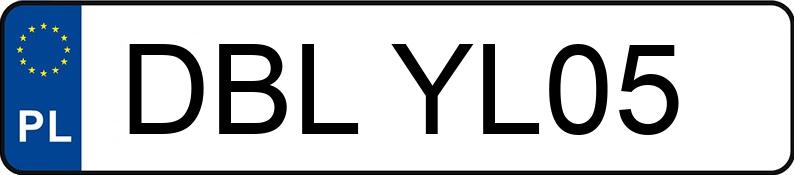 Numer rejestracyjny DBL YL05 posiada VOLVO V40 1.9 D MR`96 V40 1.9 D MR`96 - DBLYL05
