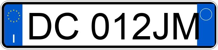 Numer rejestracyjny DC012JM posiada TOYOTA Yaris 2a serie