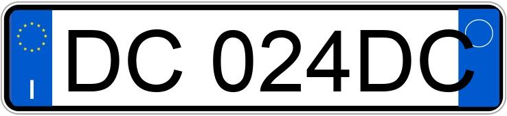 Numer rejestracyjny DC024DC posiada LANCIA Phedra
