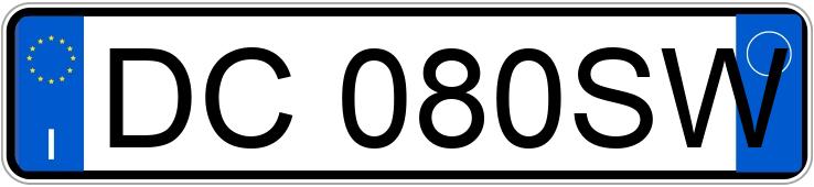 Numer rejestracyjny DC080SW posiada VOLKSWAGEN Golf 5a serie Numer rejestracyjny DC080SW posiada VOLKSWAGEN Golf 5a serie