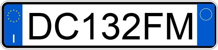 Numer rejestracyjny DC132FM posiada FIAT Panda 2a serie