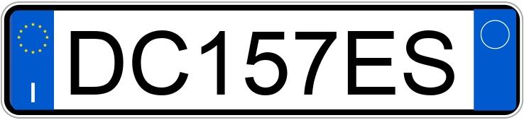 Numer rejestracyjny DC157ES posiada VOLKSWAGEN Touran