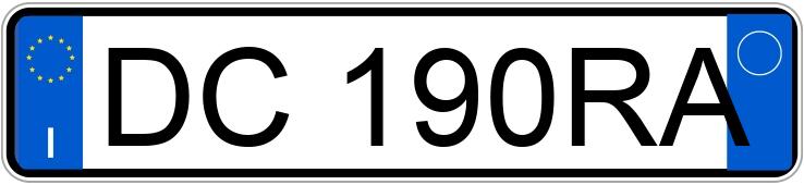 Numer rejestracyjny DC190RA posiada AUDI A4 3a serie