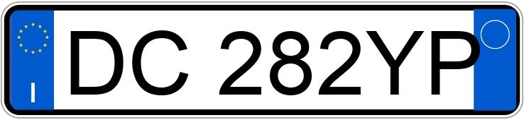 Numer rejestracyjny DC282YP posiada FIAT Grande Punto