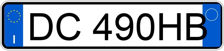 Numer rejestracyjny DC490HB posiada FIAT Grande Punto