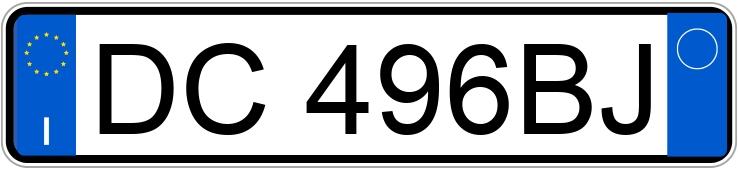 Numer rejestracyjny DC496BJ posiada RENAULT Scenic 2a serie