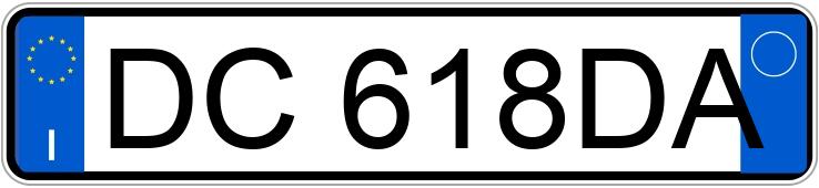 Numer rejestracyjny DC618DA posiada FIAT Panda 2a serie