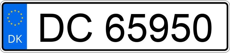Реєстраційний номер DC65950 має PORSCHE Panamera 4 Executive E-Hybrid