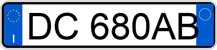 Numer rejestracyjny DC680AB posiada FORD Fiesta 5a serie