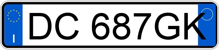 Numer rejestracyjny DC687GK posiada FIAT Grande Punto