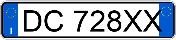 Numer rejestracyjny DC728XX posiada FIAT Doblo 2a serie